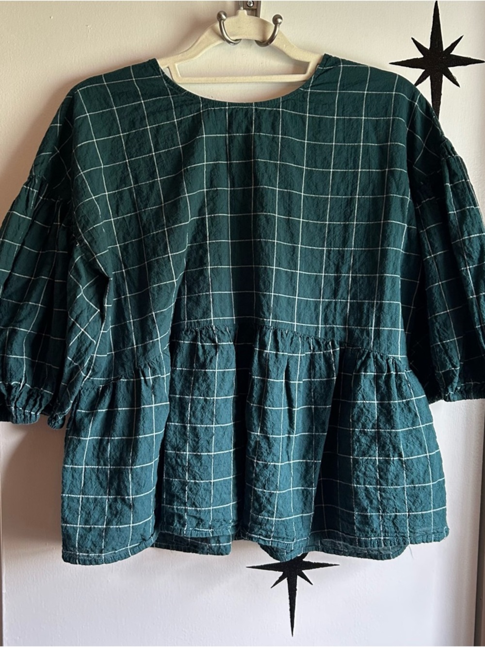 a new day Dark Green Peplum Tunic